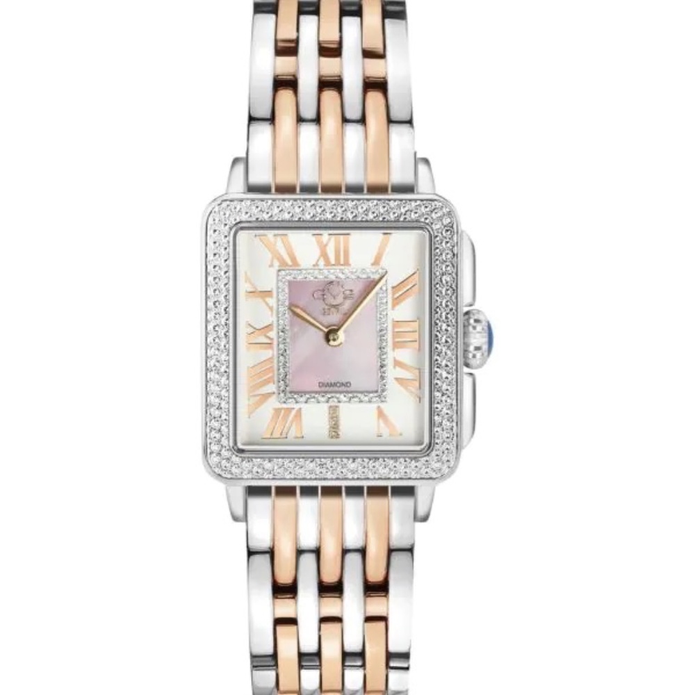 Padova GV2- 27MM Ion Plated Two Tone Stainless Steel & Diamond Bracelet Watch